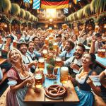 DALL·E 2024-01-04 16.18.31 - A lively and traditional scene of a German Beer Party. The setting is an outdoor beer garden in Germany, filled with long wooden tables and benches.png